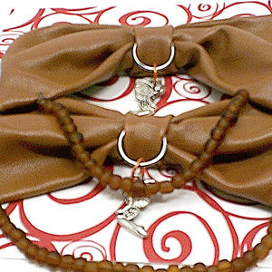 🍒3/$20 handmade shoe clip fauxleather fairy charm